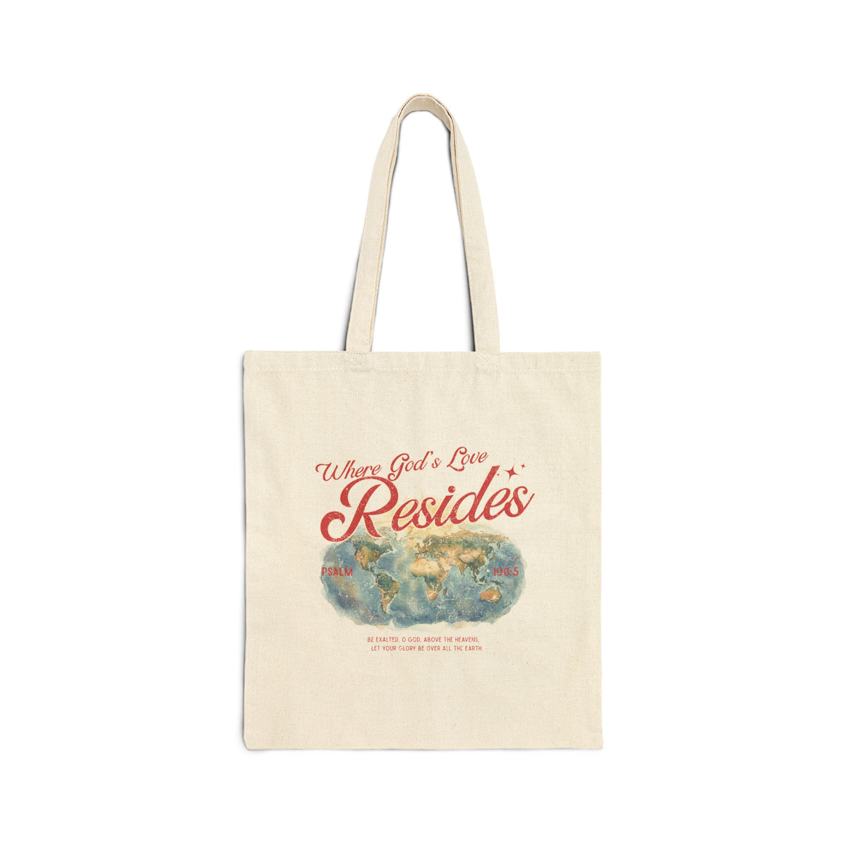 Where God's Love Resides Tote bag | Red