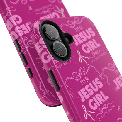 I'm a Jesus Girl Phone Case - Pink
