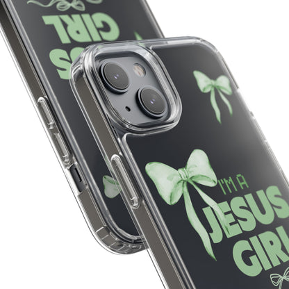I'm a Jesus Girl Phone Case | Christian Aesthetic Gift for Her | Clear Shockproof Tough Case