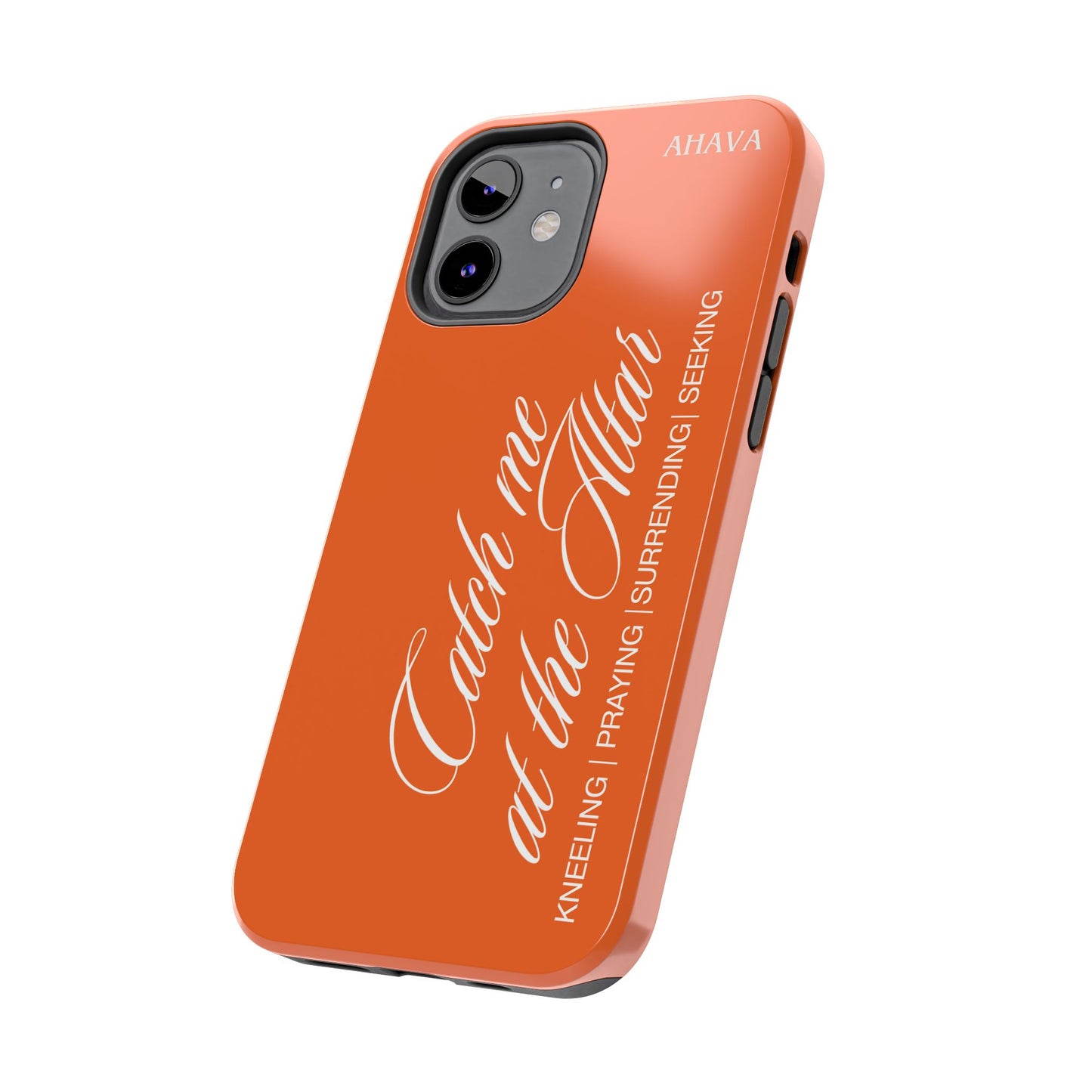 "Catch Me at the Altar" Orange Phone Case