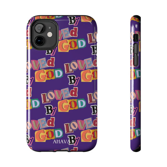 "Loved by God" Purple Phone Case