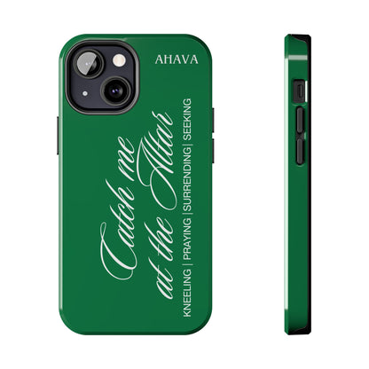 "Catch Me at the Altar" Green Phone Case
