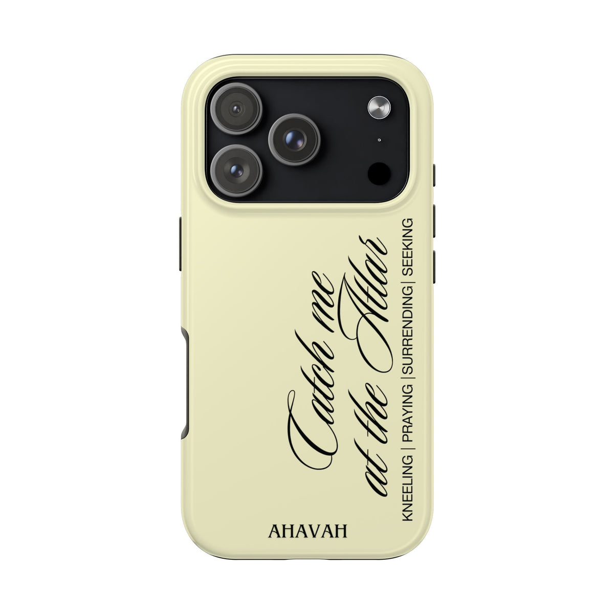 Catch Me at the Altar Phone Case - Lemon Cream