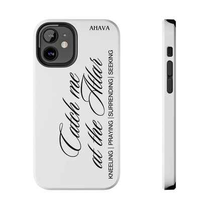 "Catch Me at the Altar" White Phone Case
