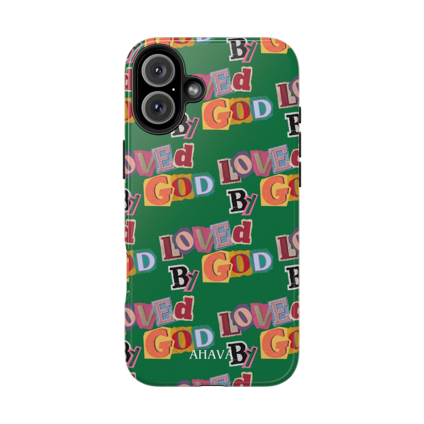 "Loved by God" Green Phone Case