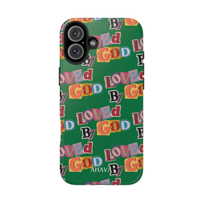 "Loved by God" Green Phone Case