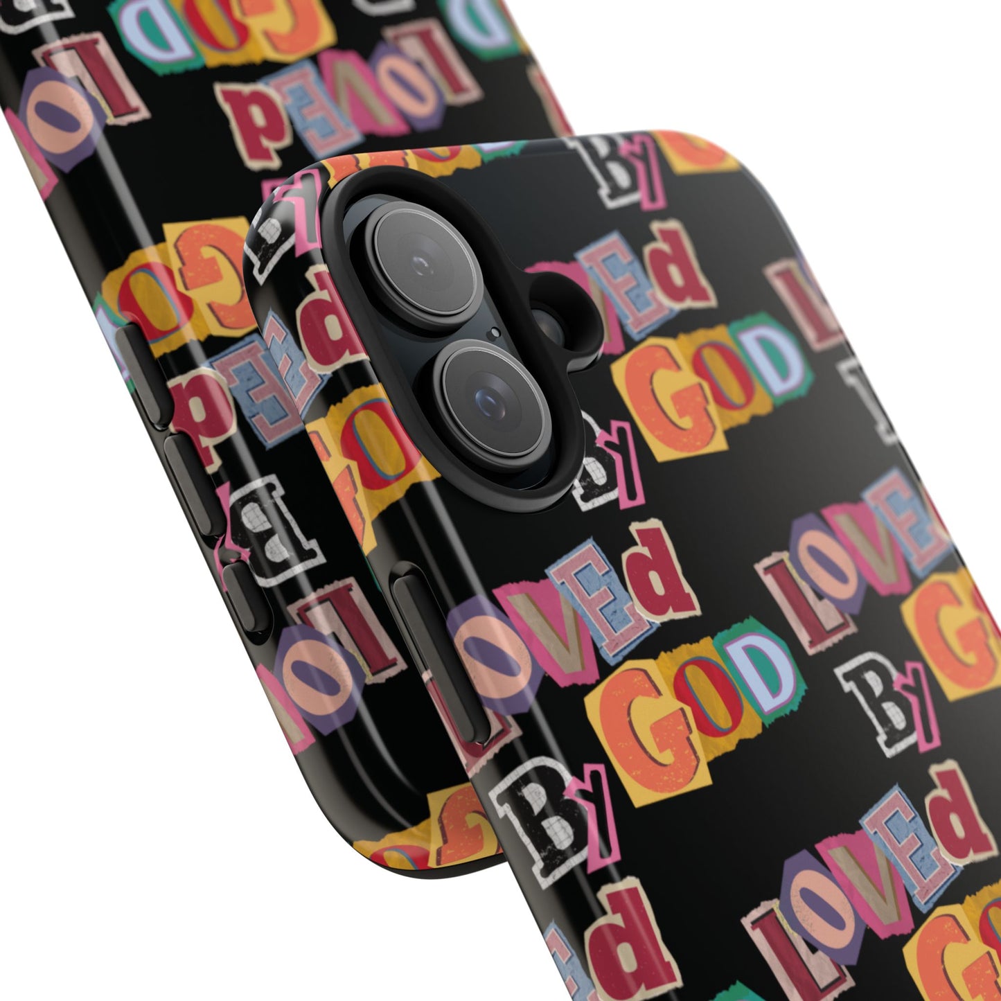 "Loved by God" Black Phone Case