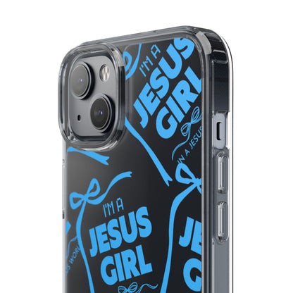 I'm a Jesus Girl Blue Case -Clear
