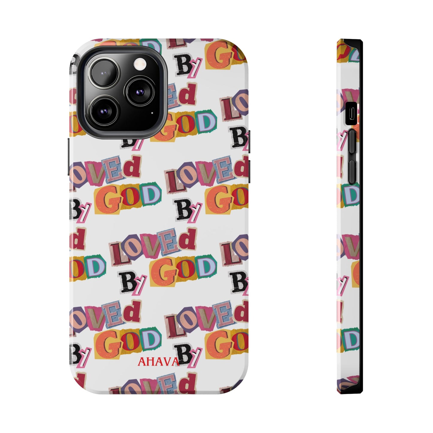 "Loved by God" white Phone Case