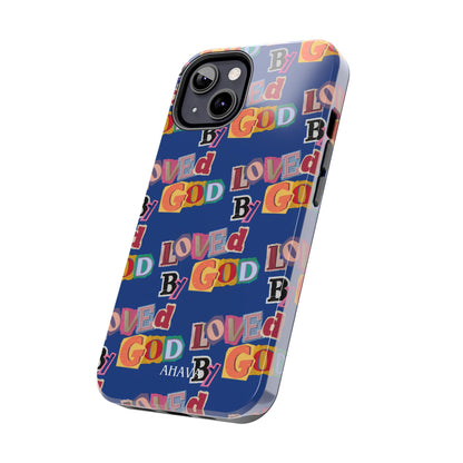 "Loved by God" Blue Phone Case
