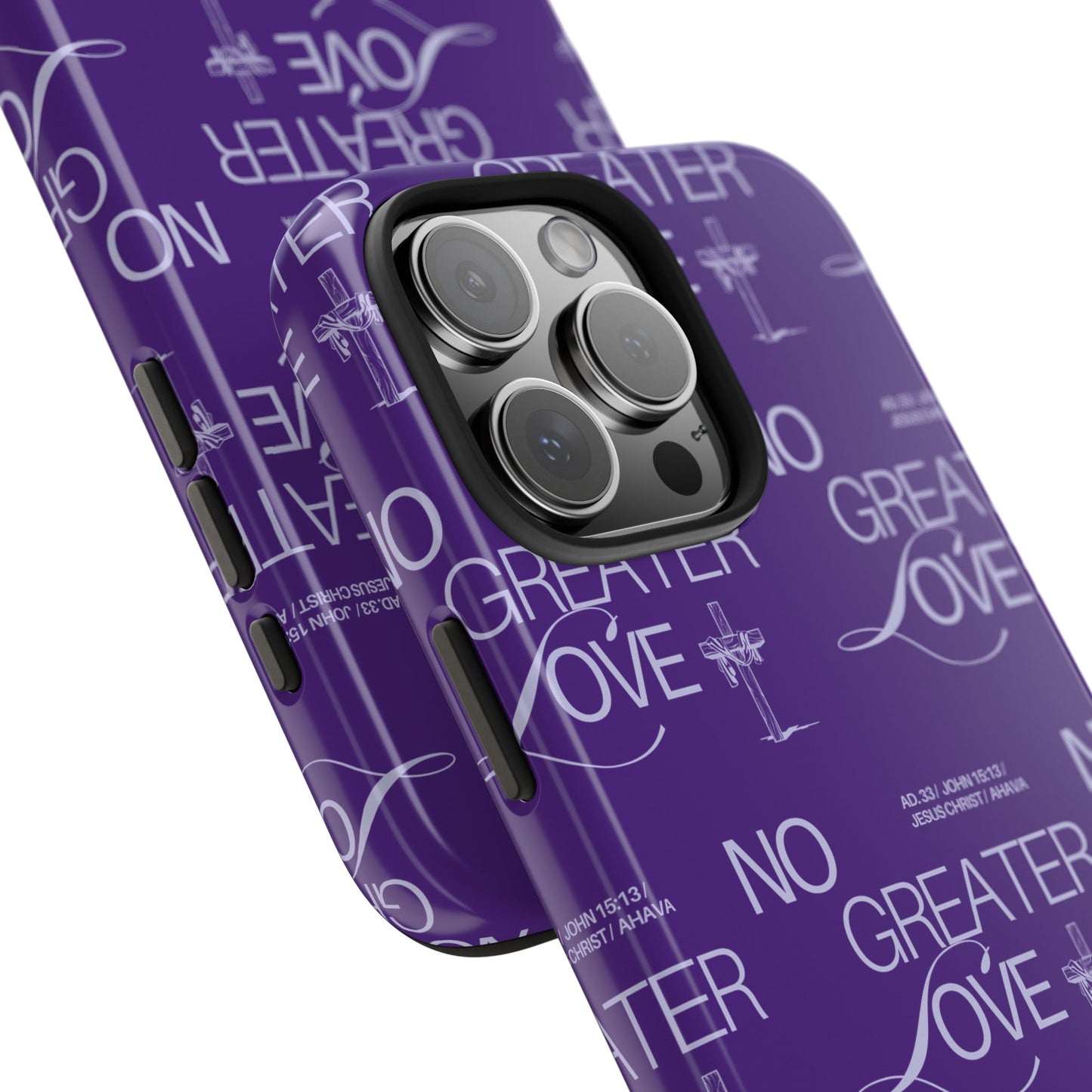 "No Greater Love" Purple Phone Case