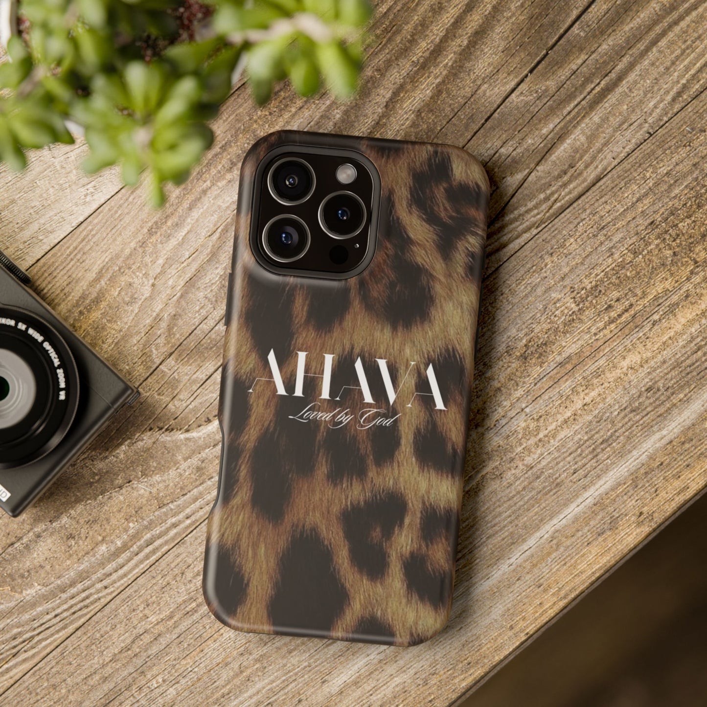 Leopard Print Ahava Phone Case