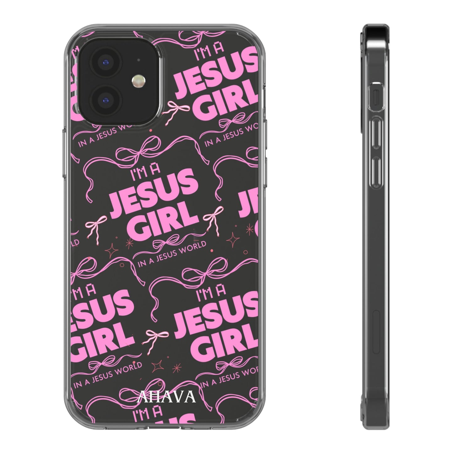 I'm a Jesus Girl Pink Case -Clear