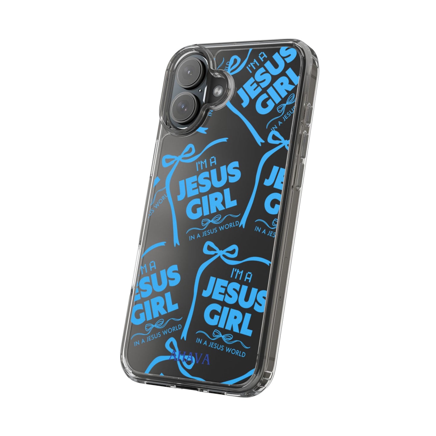 I'm a Jesus Girl Blue Case -Clear