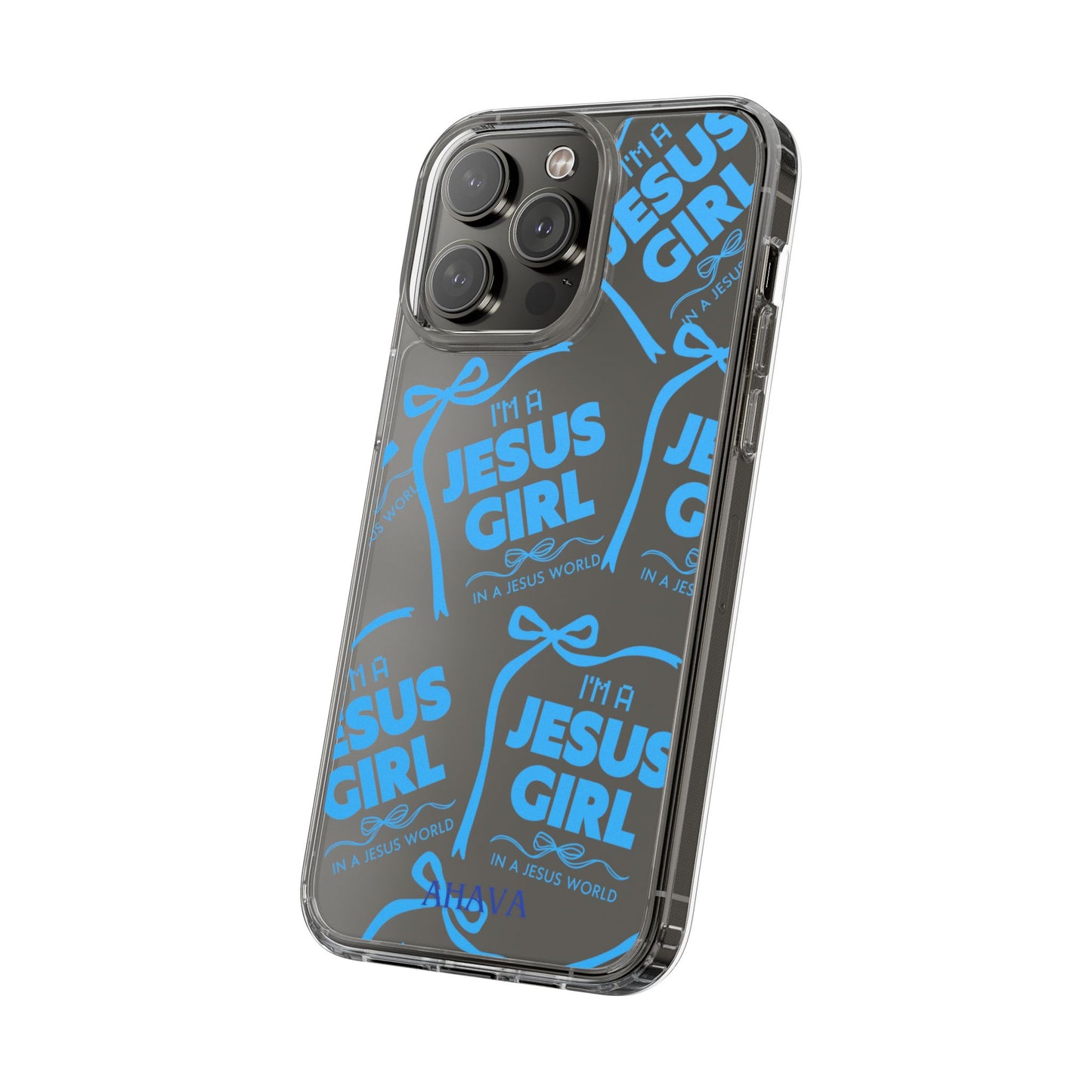 I'm a Jesus Girl Blue Case -Clear