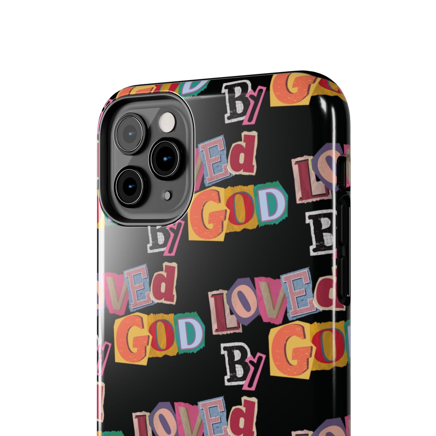 "Loved by God" Black Phone Case