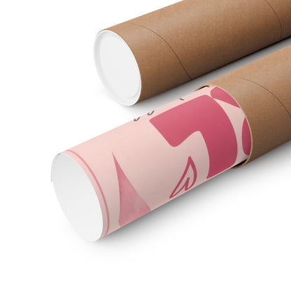 Jesus Girl in a Jesus World Pink poster