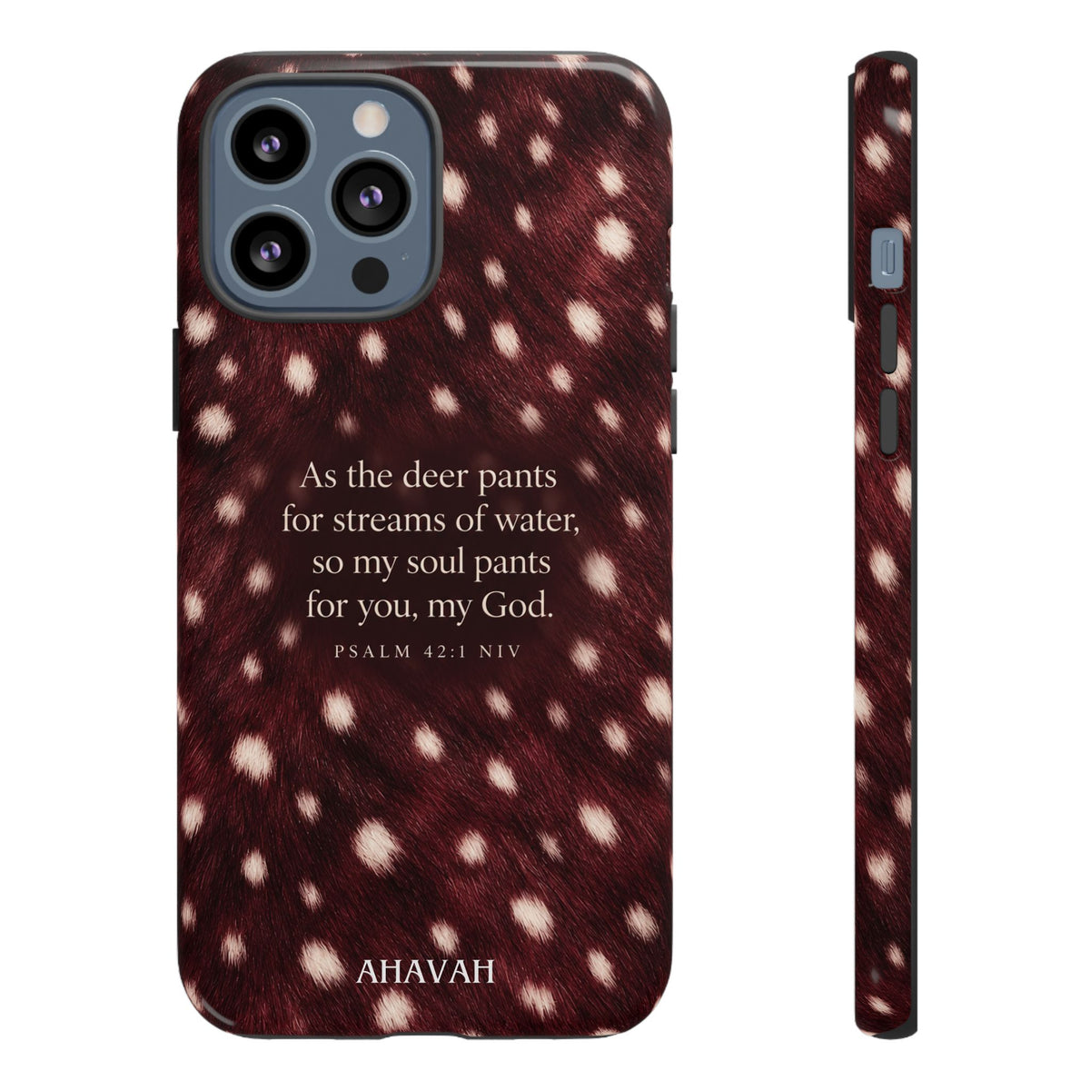 Psalm 42:1 Anointed Wine Fawn Phone Case