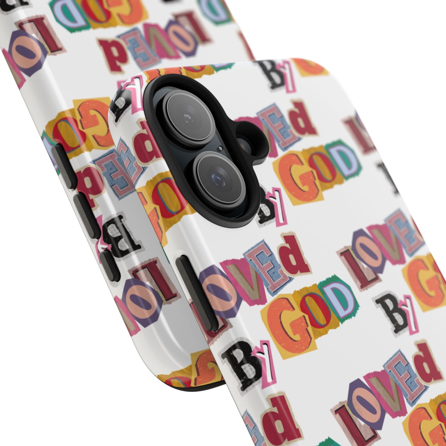 "Loved by God" white Phone Case