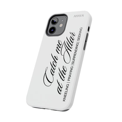 "Catch Me at the Altar" White Phone Case