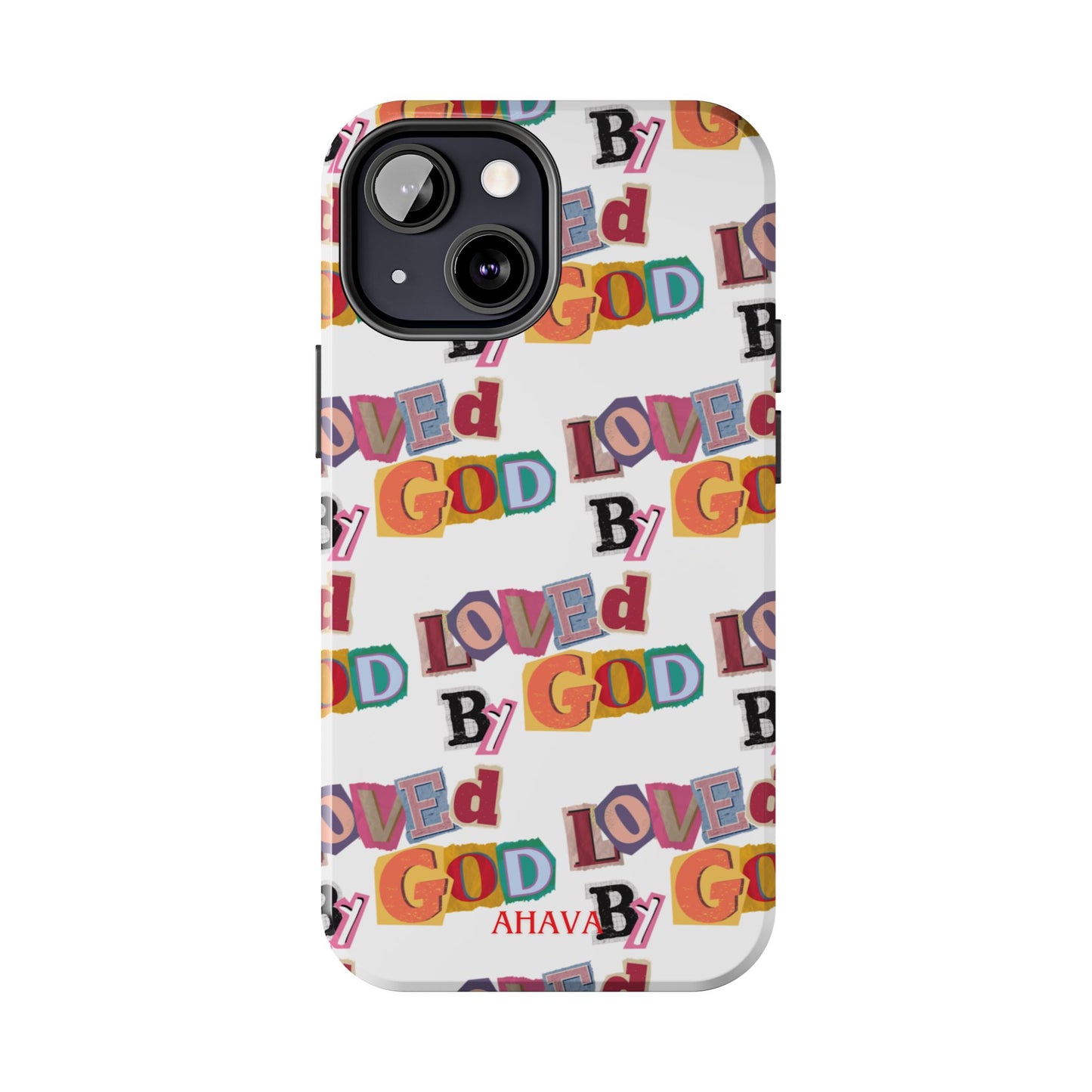 "Loved by God" white Phone Case