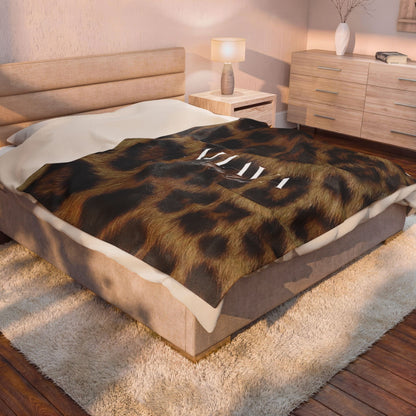 Ahava “Loved by God”  Leopard Prayer Blanket