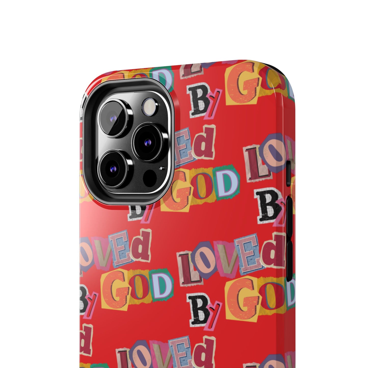 "Loved by God" Red Phone Case