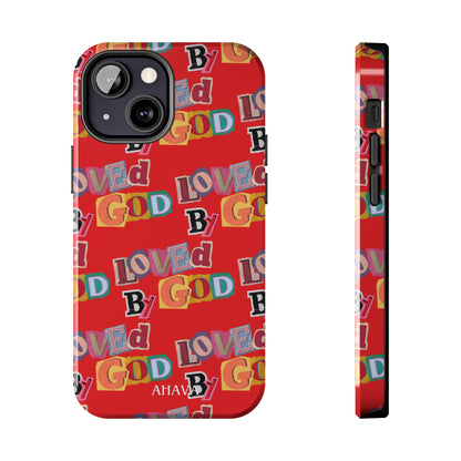 "Loved by God" Red Phone Case