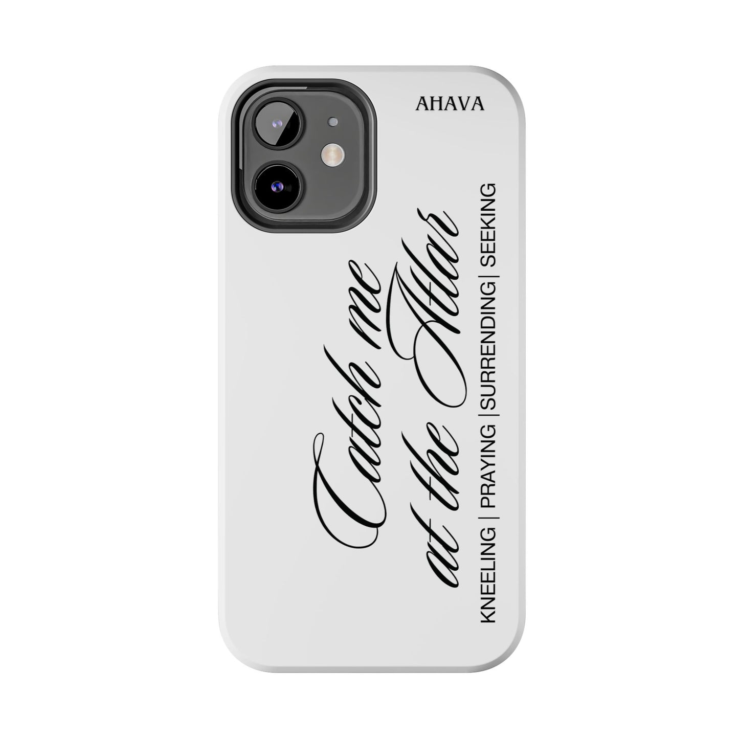 "Catch Me at the Altar" White Phone Case
