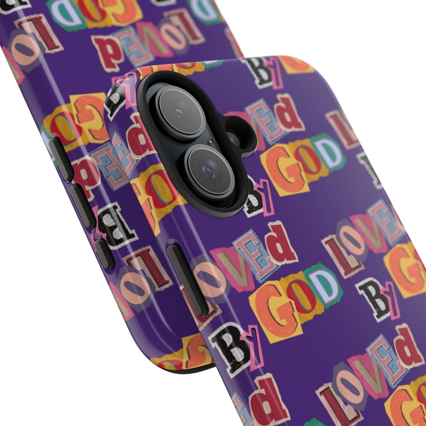 "Loved by God" Purple Phone Case