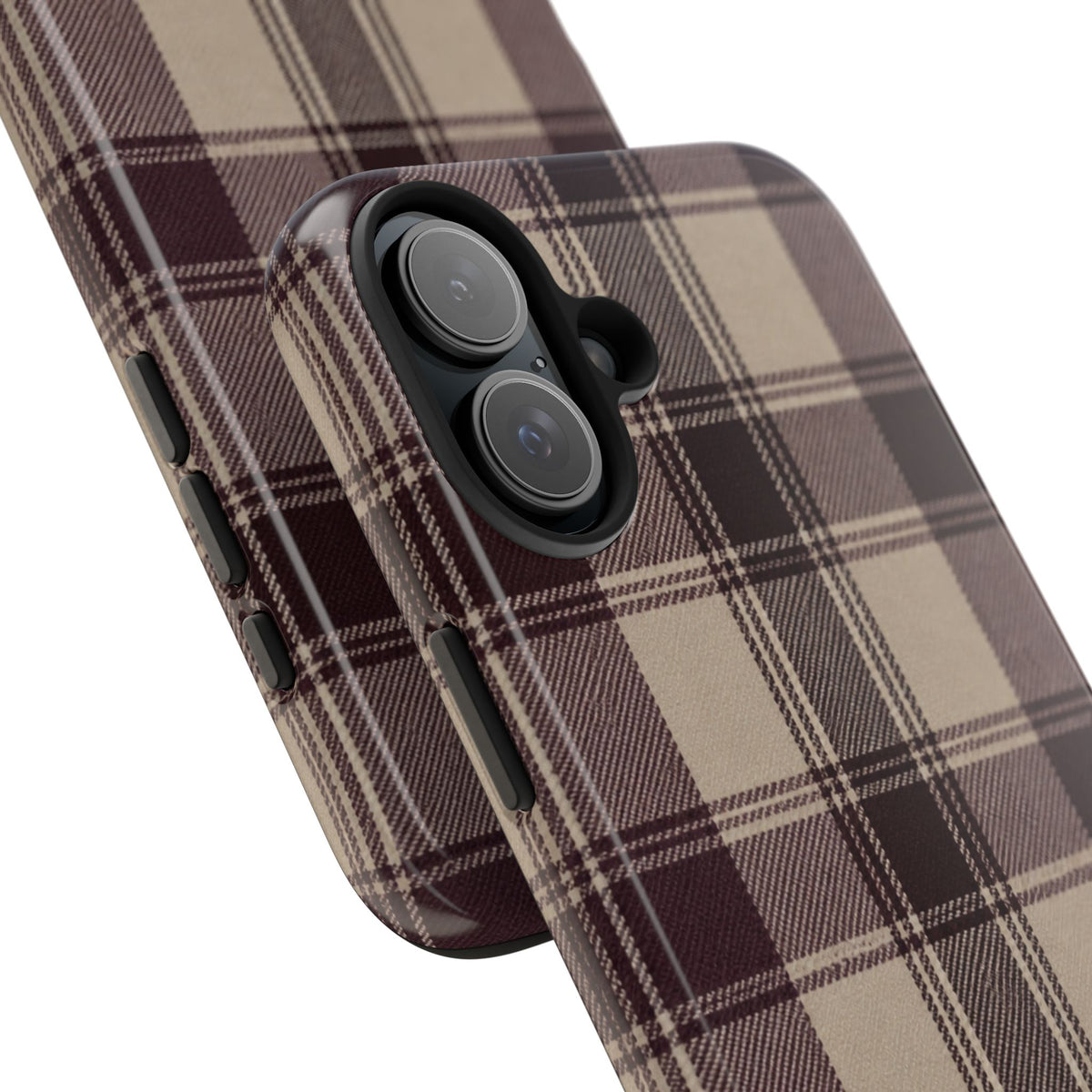 Abba’s Embrace | Warm Teddy Plaid Phone Case