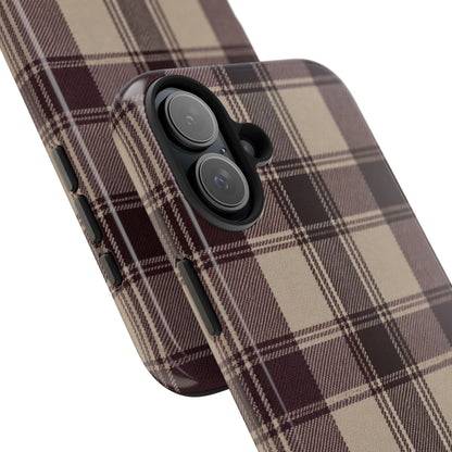 Abba’s Embrace | Warm Teddy Plaid Phone Case