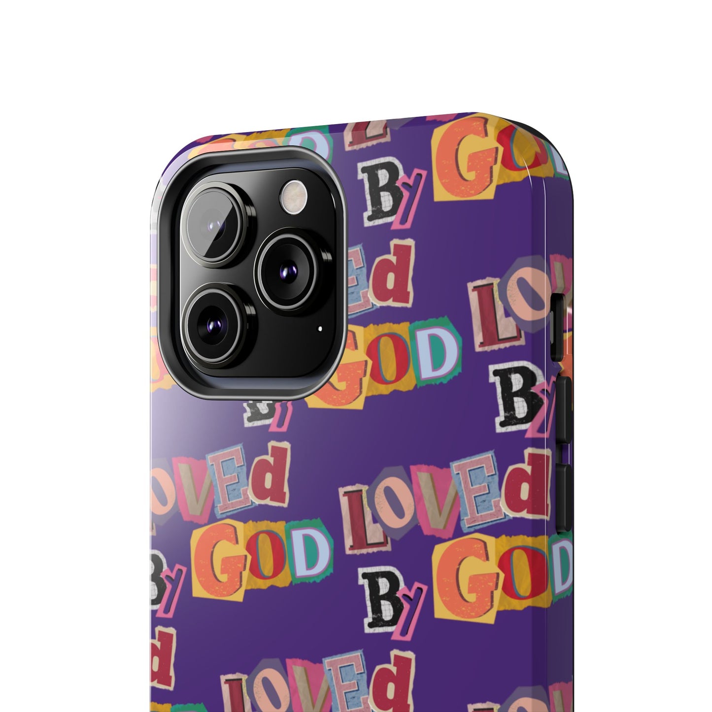 "Loved by God" Purple Phone Case