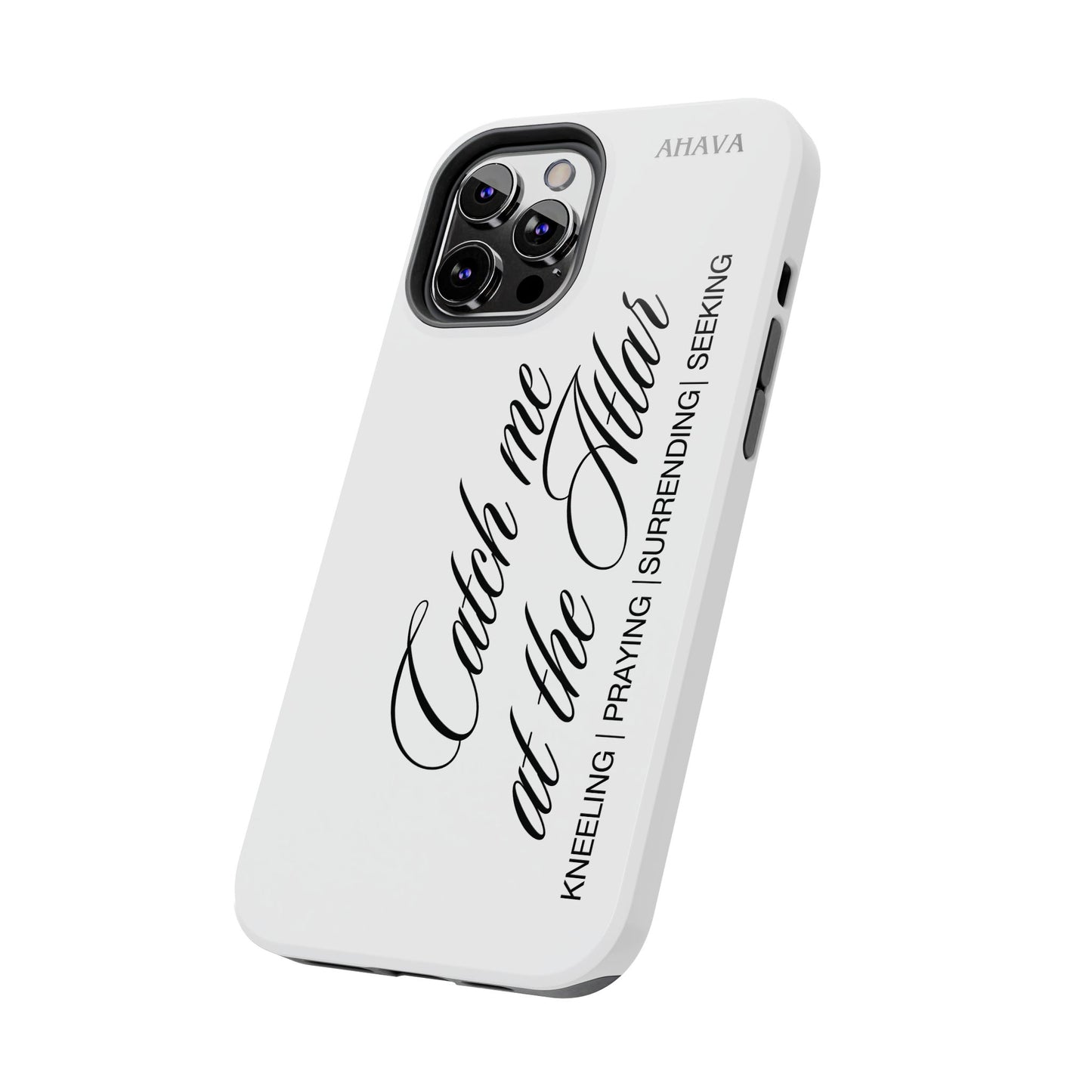 "Catch Me at the Altar" White Phone Case