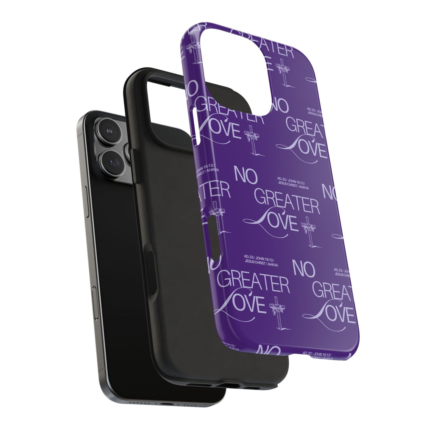 "No Greater Love" Purple Phone Case