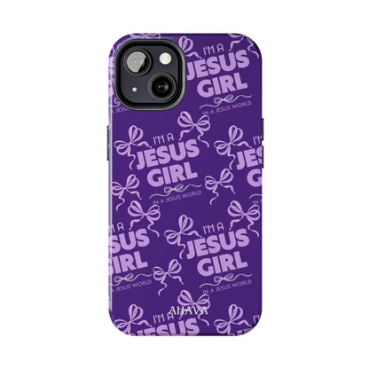 I'm a Jesus Girl Phone Case - Purple