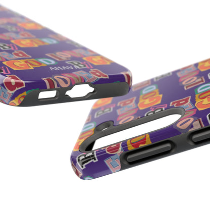 "Loved by God" Purple Phone Case