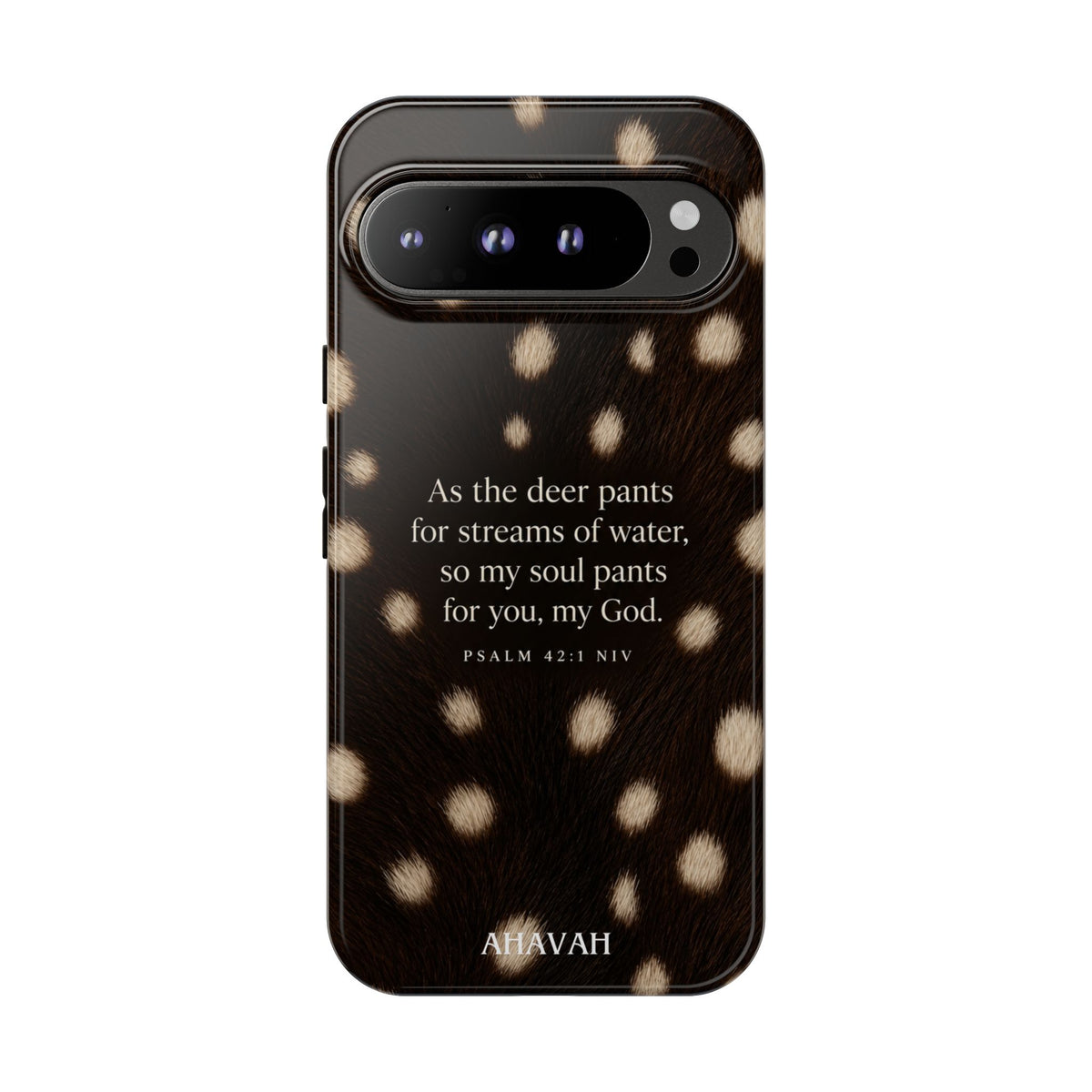 Psalm 42:1 Midnight Fawn Print Phone Case | As the Deer Pants