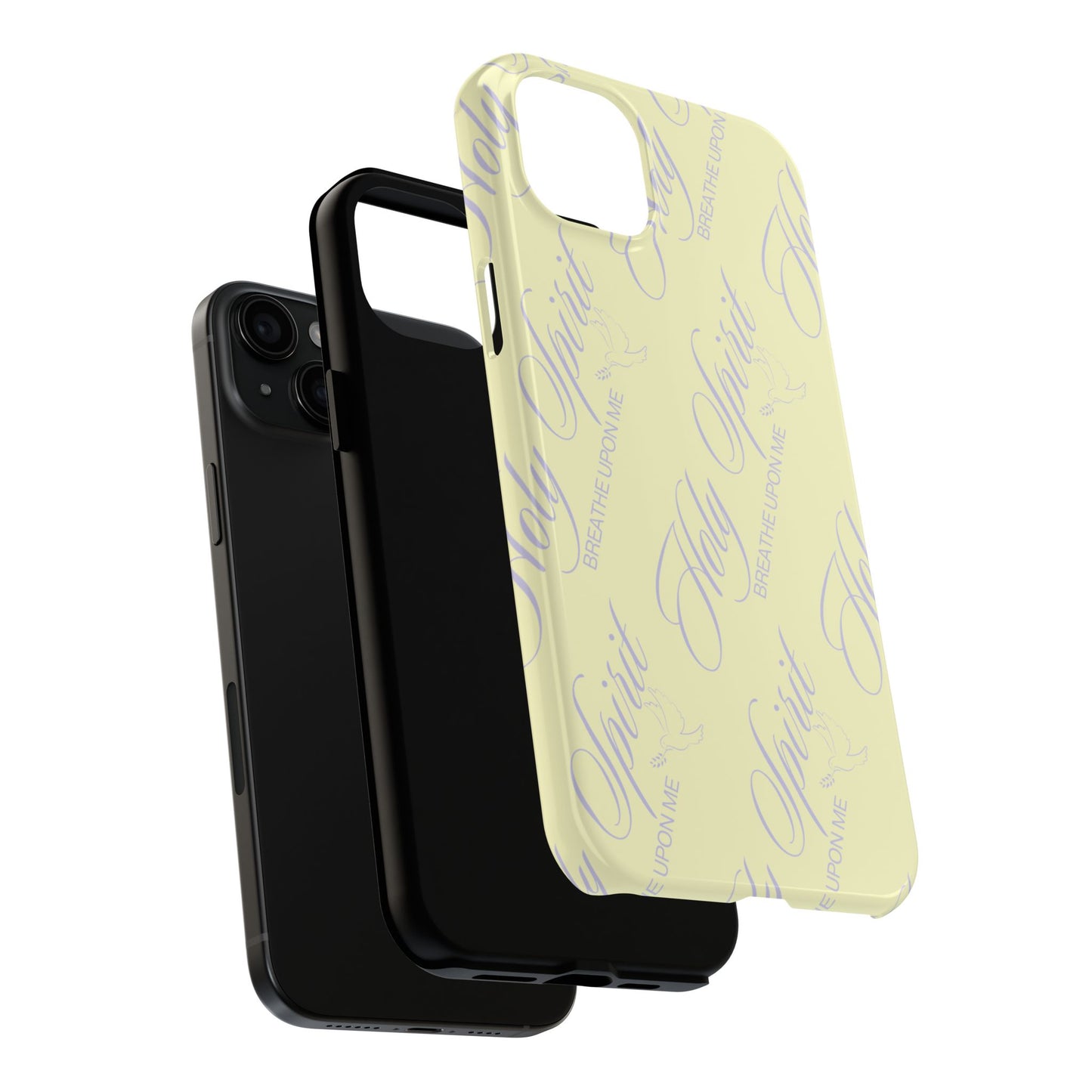 "Holy Spirit, Breathe Upon me" Buttercream Phone Case