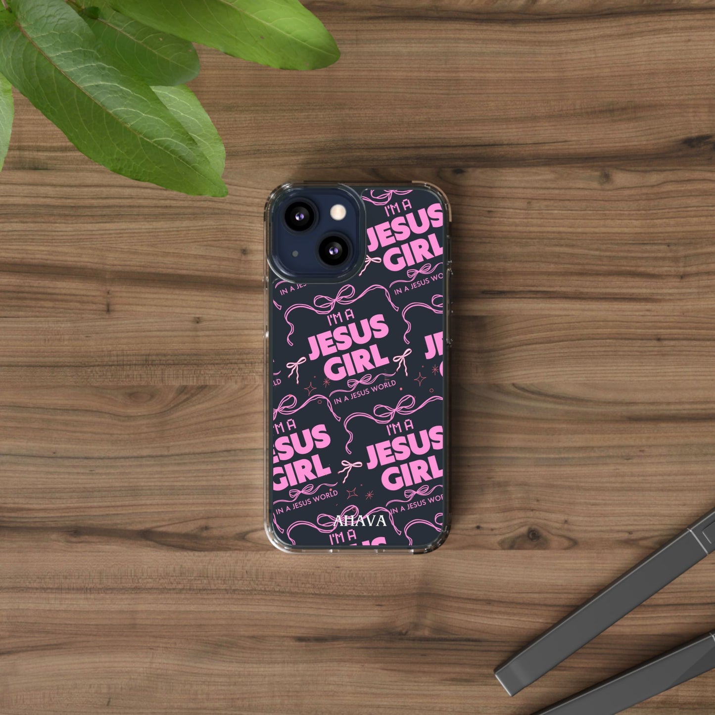I'm a Jesus Girl Pink Case -Clear