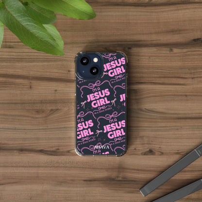 I'm a Jesus Girl Pink Case -Clear