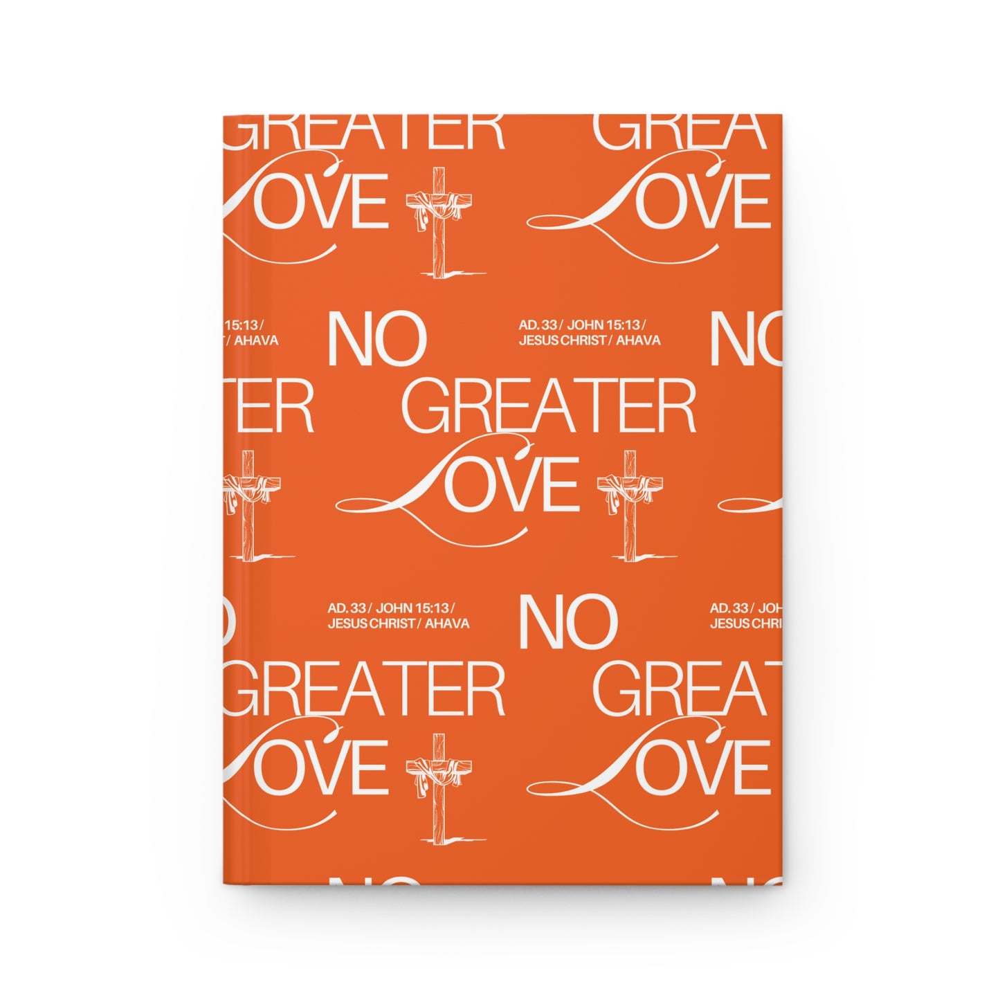 "No Greater Love" (orange) Journal