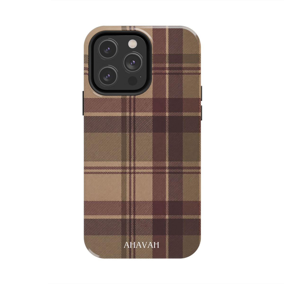 Covenant Comfort | Burgundy Plaid Tough Phone Case