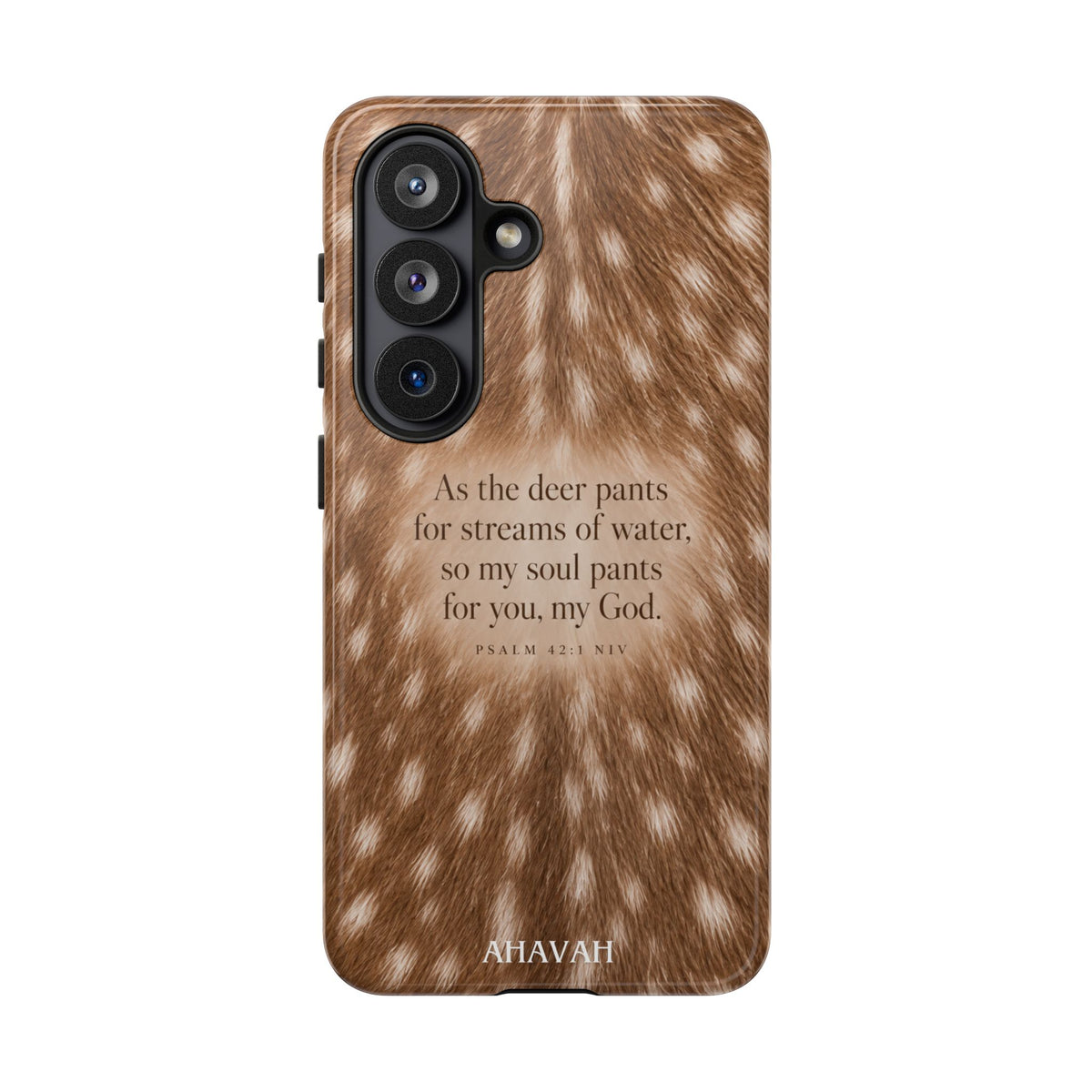 Psalm 42:1 Fawn Print Phone Case