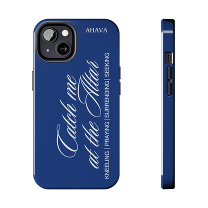 "Catch Me at the Altar" Blue Phone Case