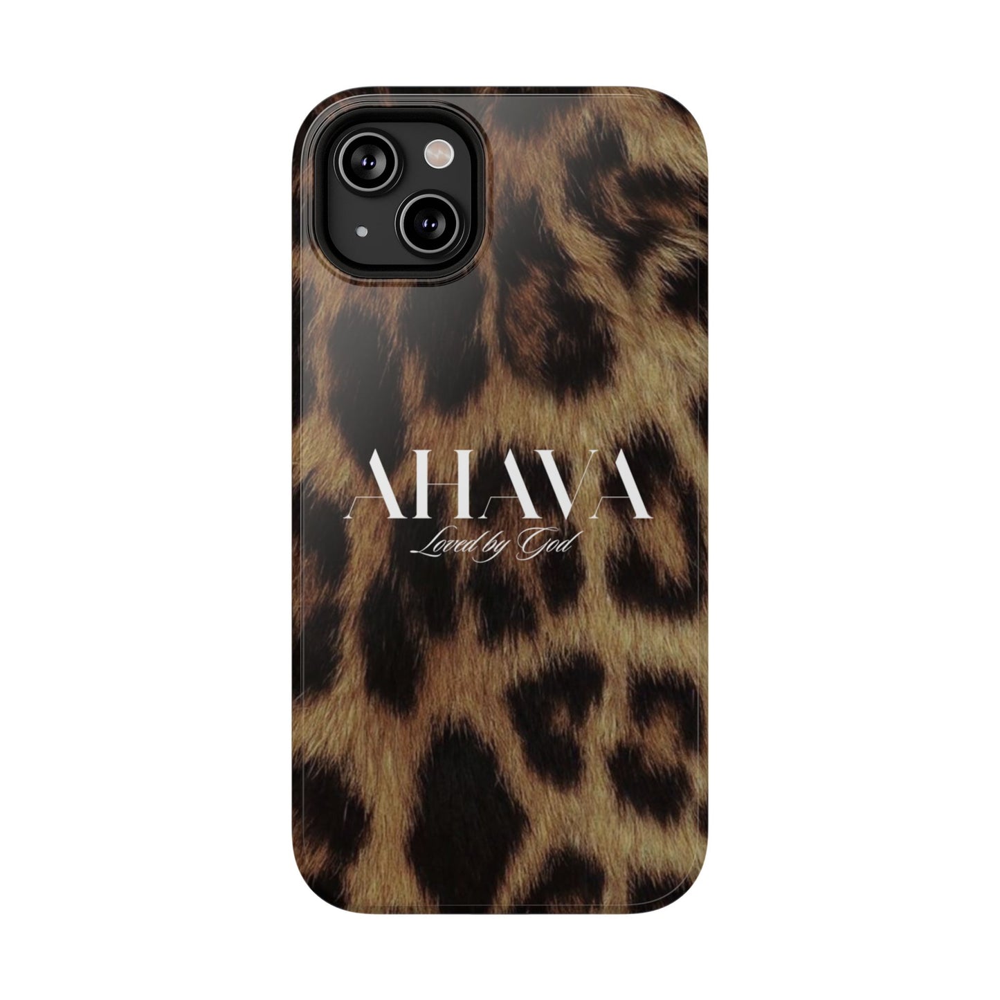 Leopard Print Ahava Phone Case