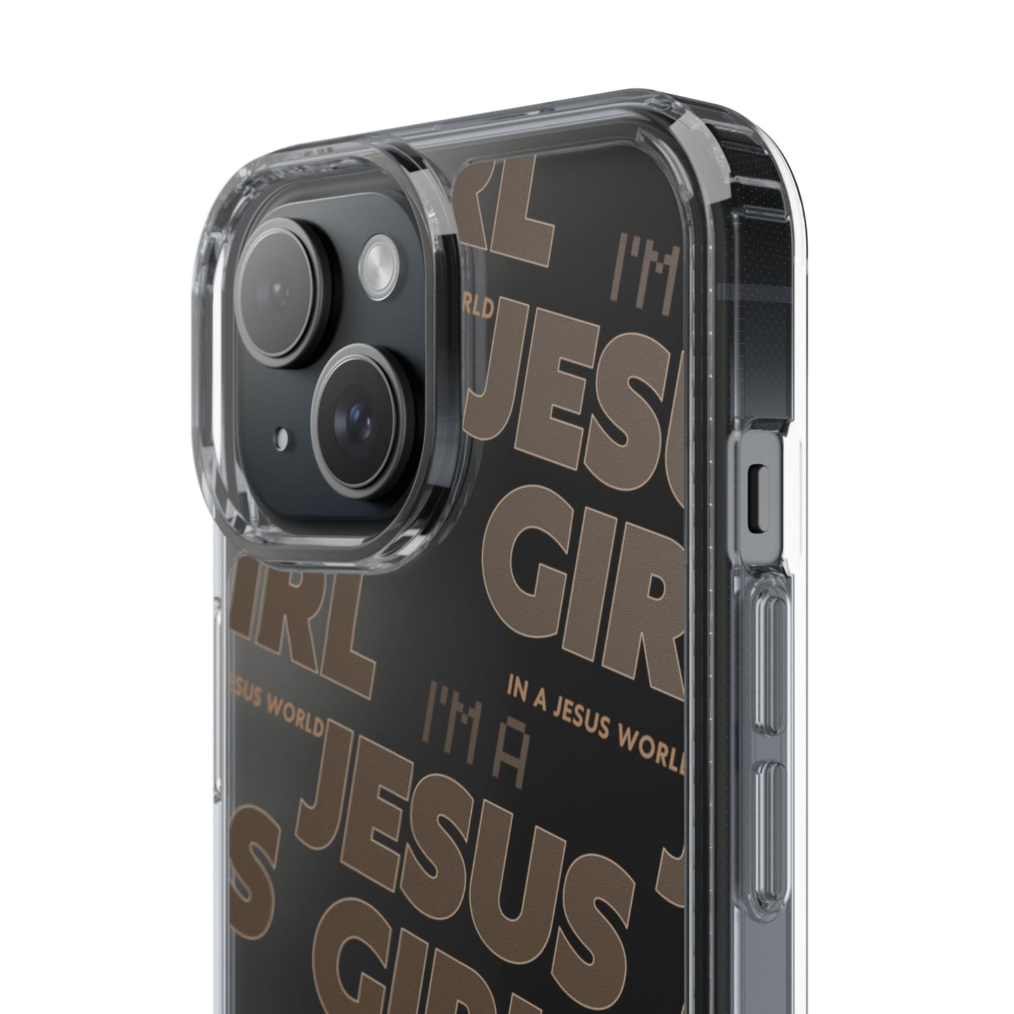 I'm a Jesus Girl Brown Case -Clear