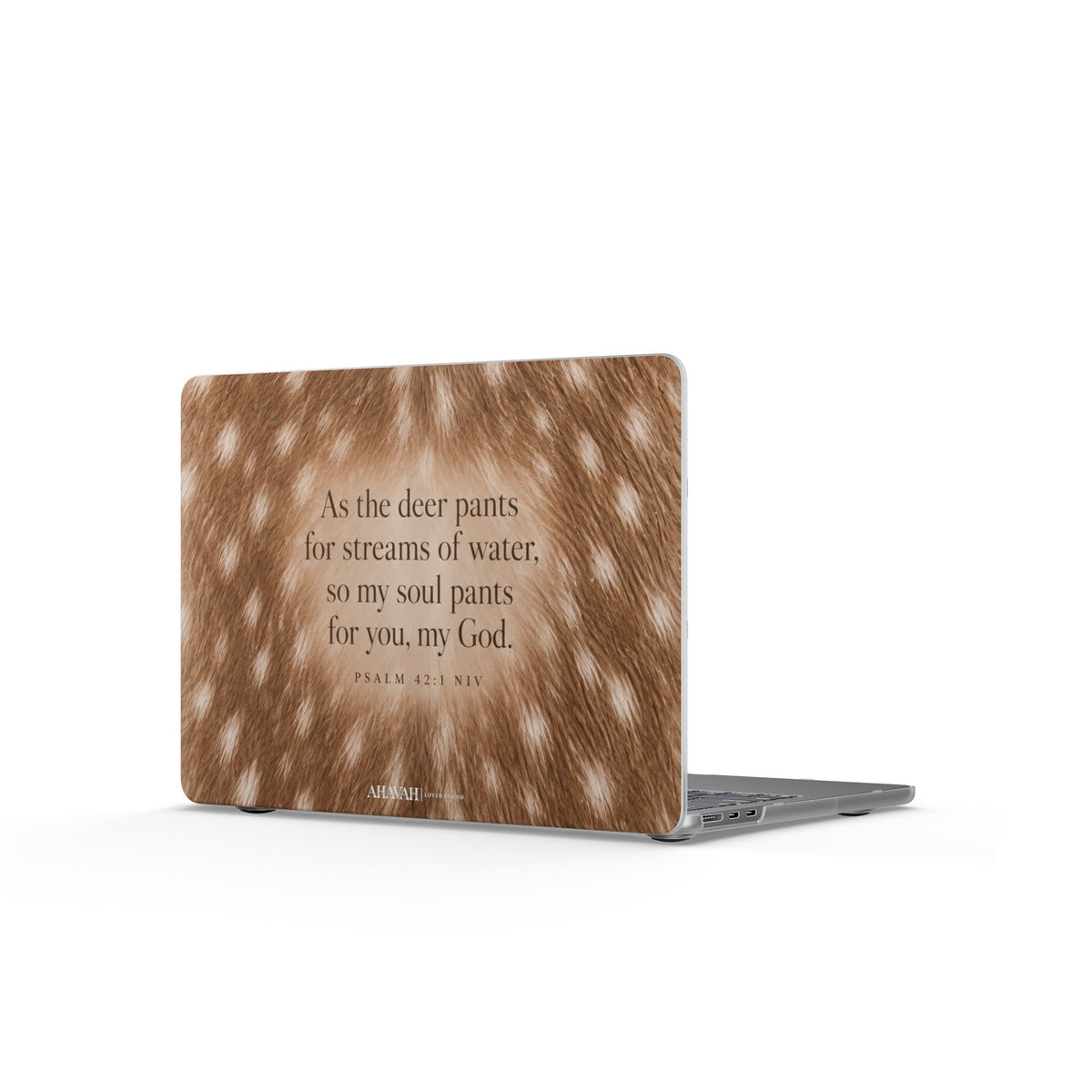 Psalm 42:1 Natural Fawn MacBook Case | As the Deer Pants