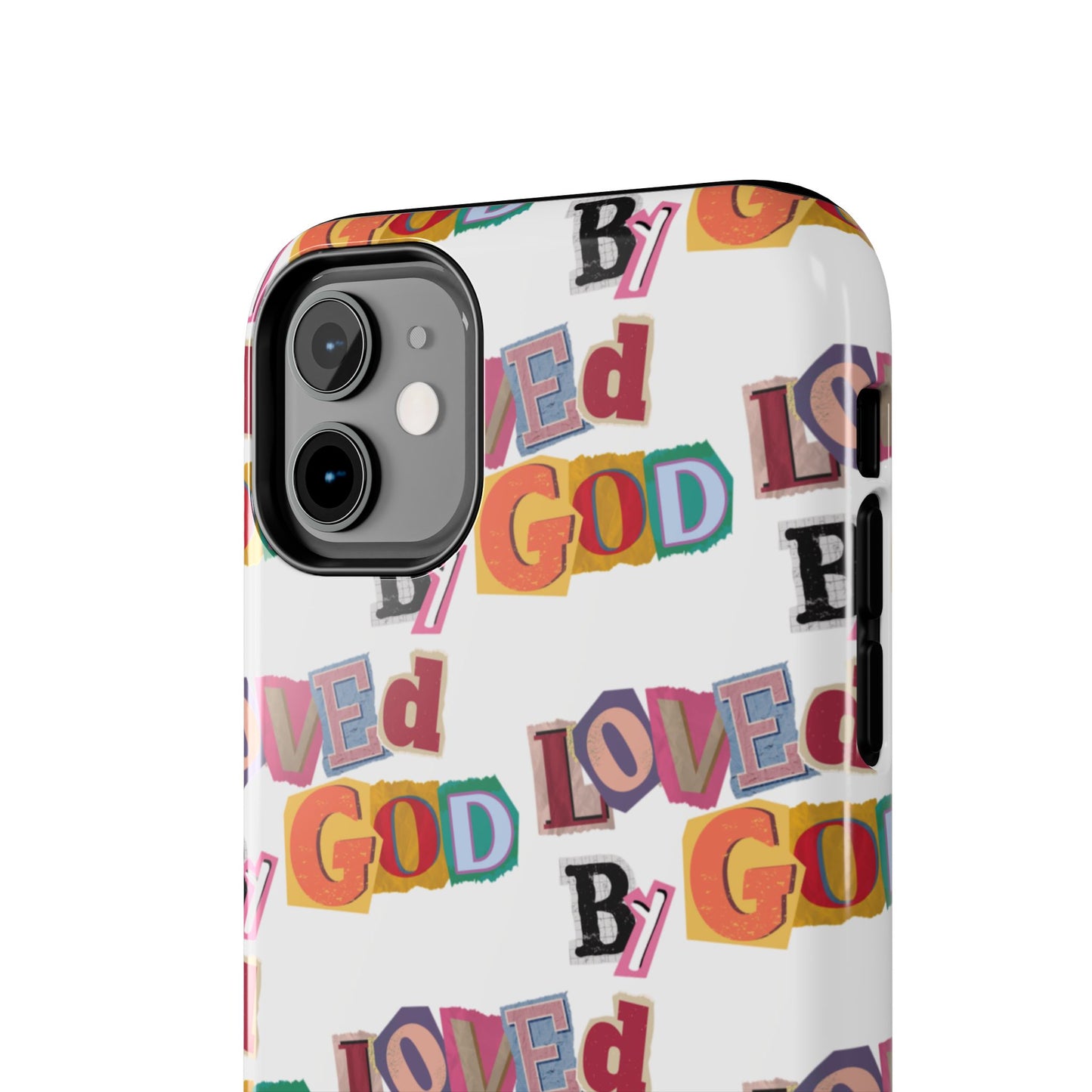 "Loved by God" white Phone Case