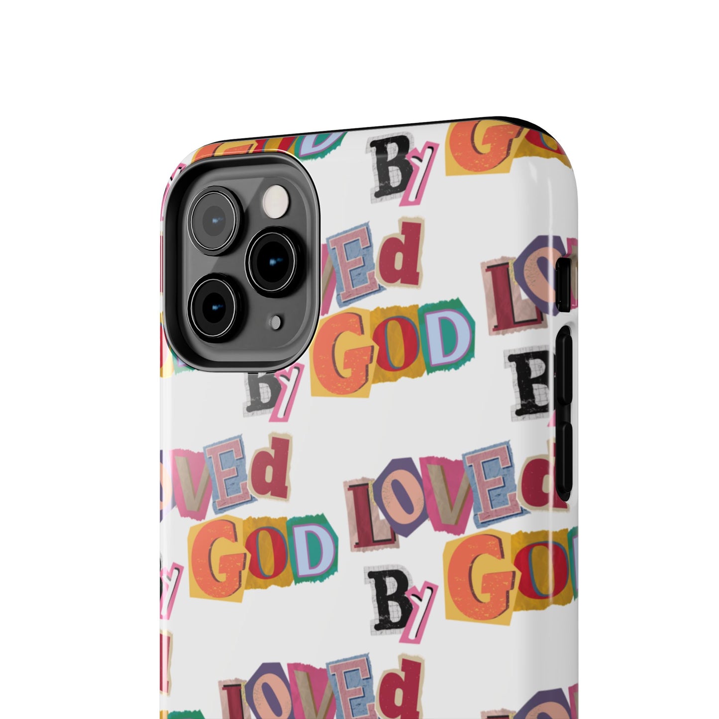 "Loved by God" white Phone Case
